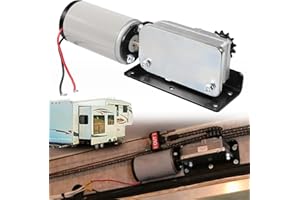 SUNLUWAY 225008 RV Slide Out Motor & Gear Housing for BAL Accu-Slide Cable Slide Out System, Replace for ‎R25076-1 Gearbox R25076 RV Slide Out Gearbox and R25075 RV Side Motor