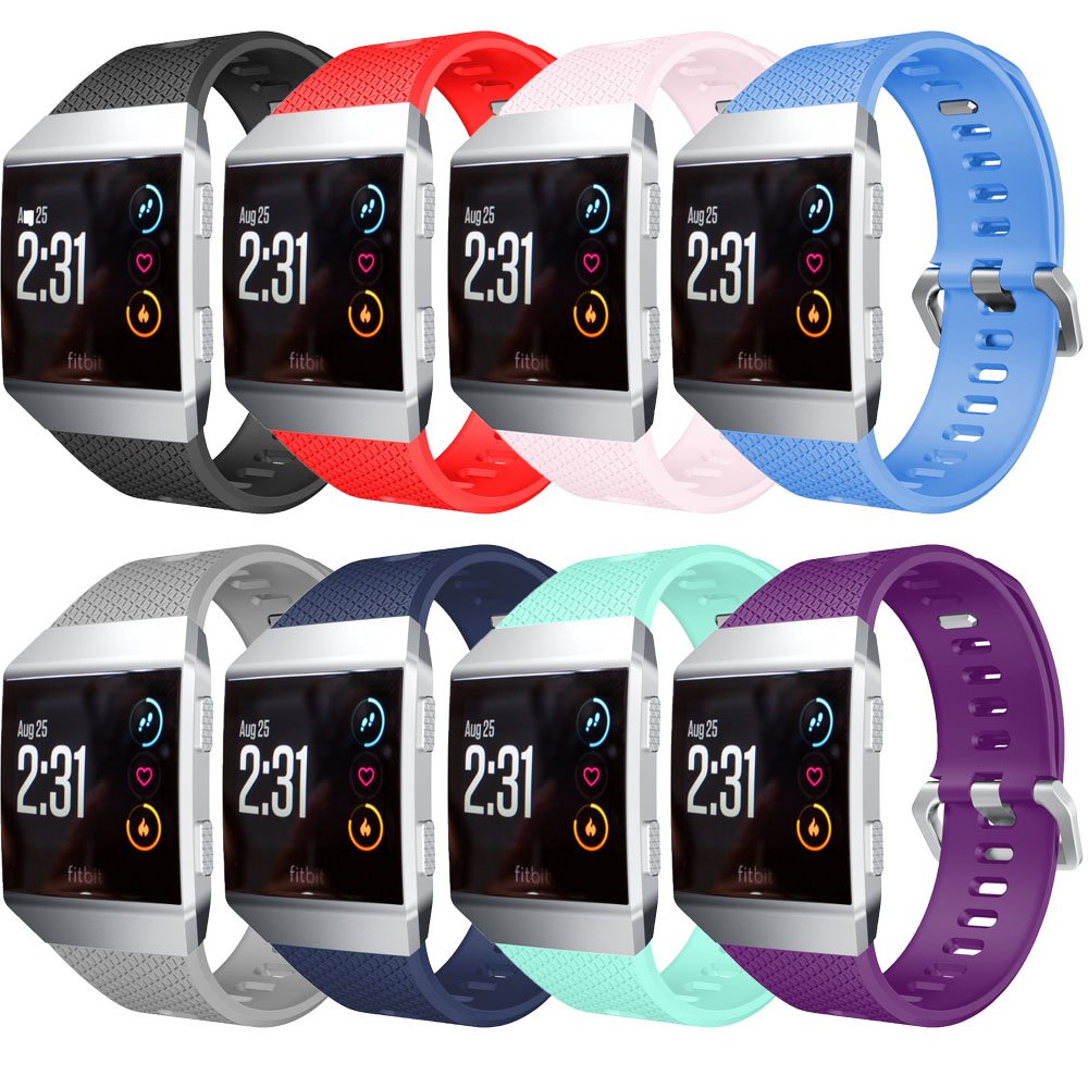 inozama Fitbit banda iónico, suave silicona deportivo correa ...