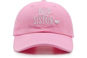 HAFOUXIGM Gift for New Sis Age 2-6, Big Sister Hat for Toddler Girls, Adjustable Embroidered Baseball Cap for Kids
