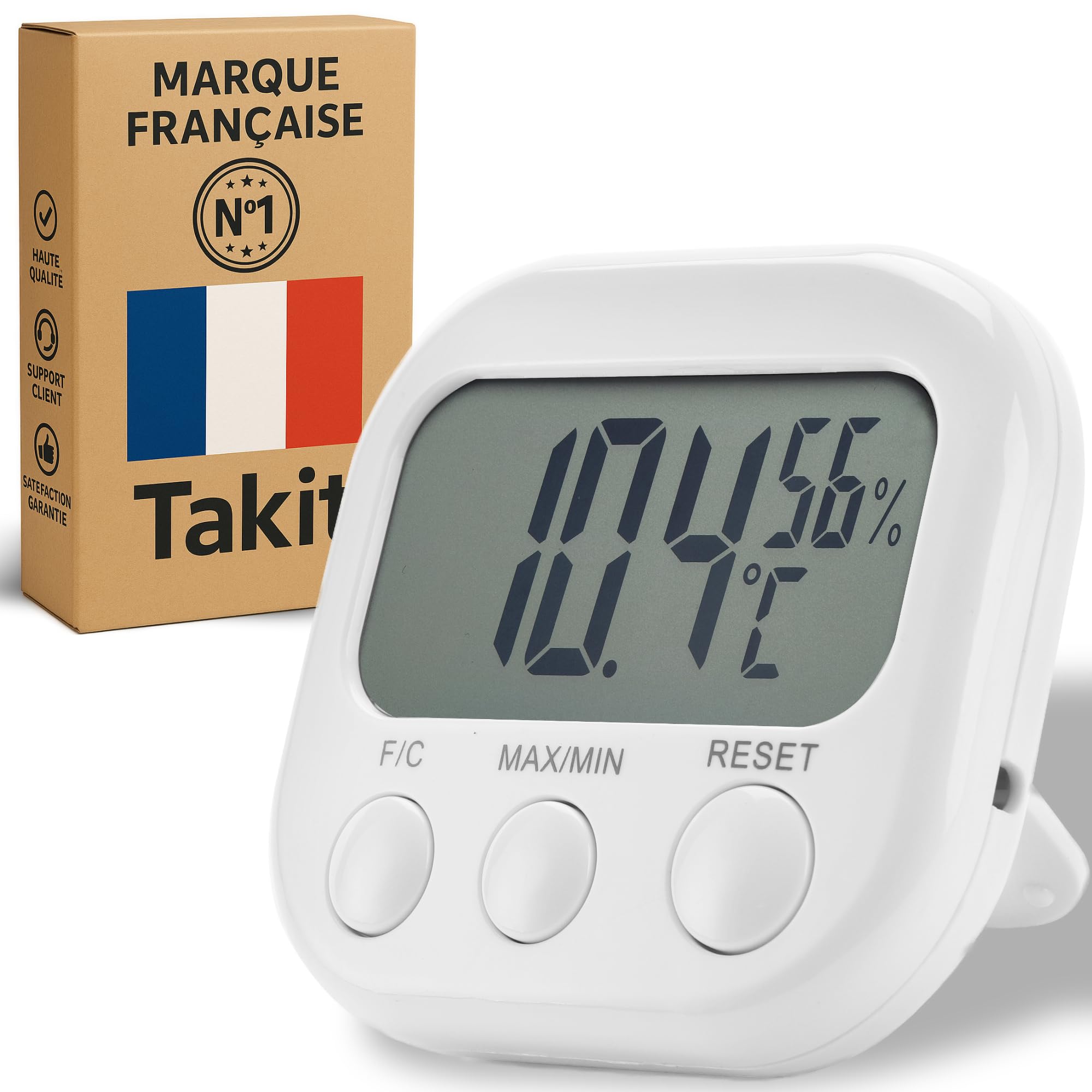 Thermometer Indoor Hygrometer - 5 YEAR WARRANTY - High Accuracy - Digital Temperature And Humidity Indicator