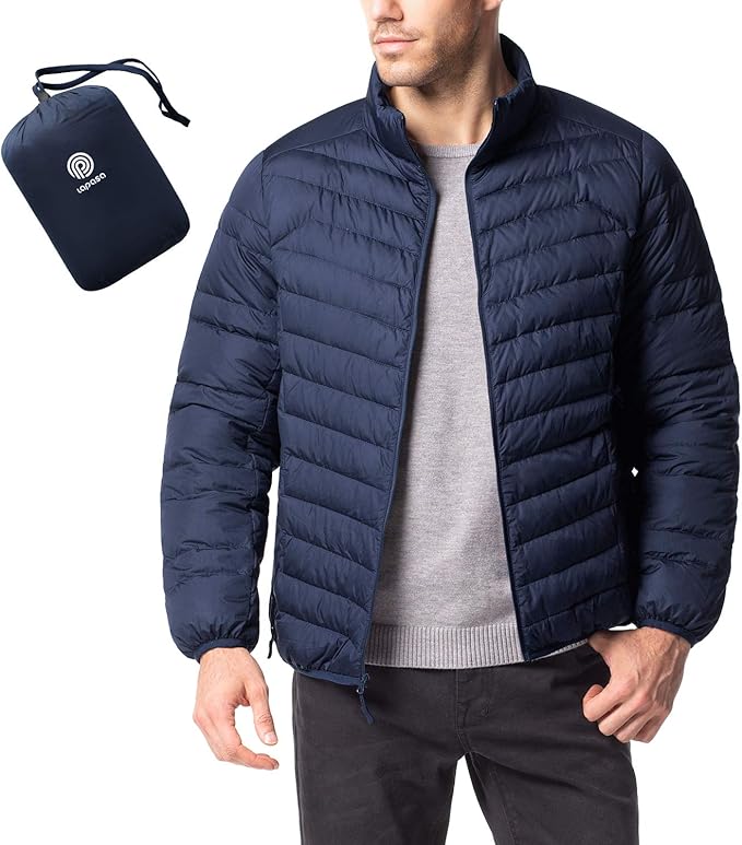 Amazon (ラパサ)Lapasa メンズ ダウンジャケット ライトダウン ウルトラライトダウン ブルゾン ジャンパー コンパクト収納