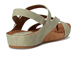 Eurosoft Women's Gianetta Flat Sandal, Sage, 7