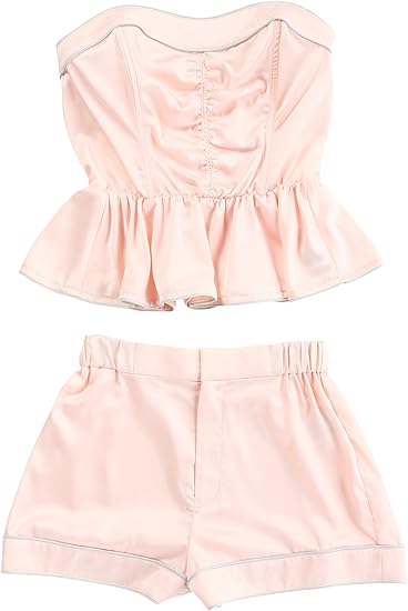 Amazon スナイデル Snidel サテンビスチェセットアップ Swft 66 Pnk F ルームワンピース ネグリジェ 通販