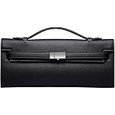 CHUNLI PU Leather Clutch Purses for Women, Trendy Ladies Top Handle Bag for Evening Work Business Daily Use