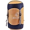 REDCAMP Nylon Compression Stuff Sack, 10L/17L/27L/40L Lightweight Sleeping Bag Compression Sack Great for Backpacking, Hiking and Camping,Blue/Yellow/Army Green/Black