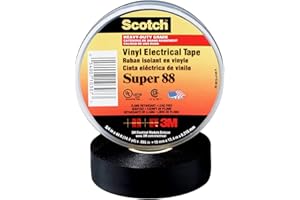Scotch Super 88 Electrical Tape, 3/4" x 66' x 0.0085", 10 per Case