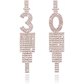 Ieda 30th Birthday Earrings with Long Tassel for Decorations