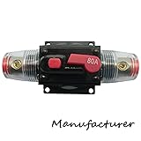 Car Audio Circuit Breaker Reset Fuse 80A For System