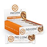 No Cow High Protein Bars, Chunky Peanut Butter