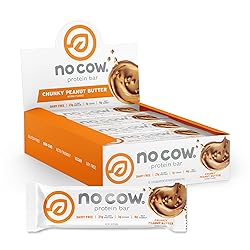 No Cow High Protein Bars, Chunky Peanut Butter