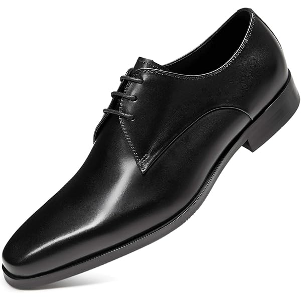 Amazon.com | ZRO Men's Lace Up Formal Modern Oxford Dress Shoes Black US 5 