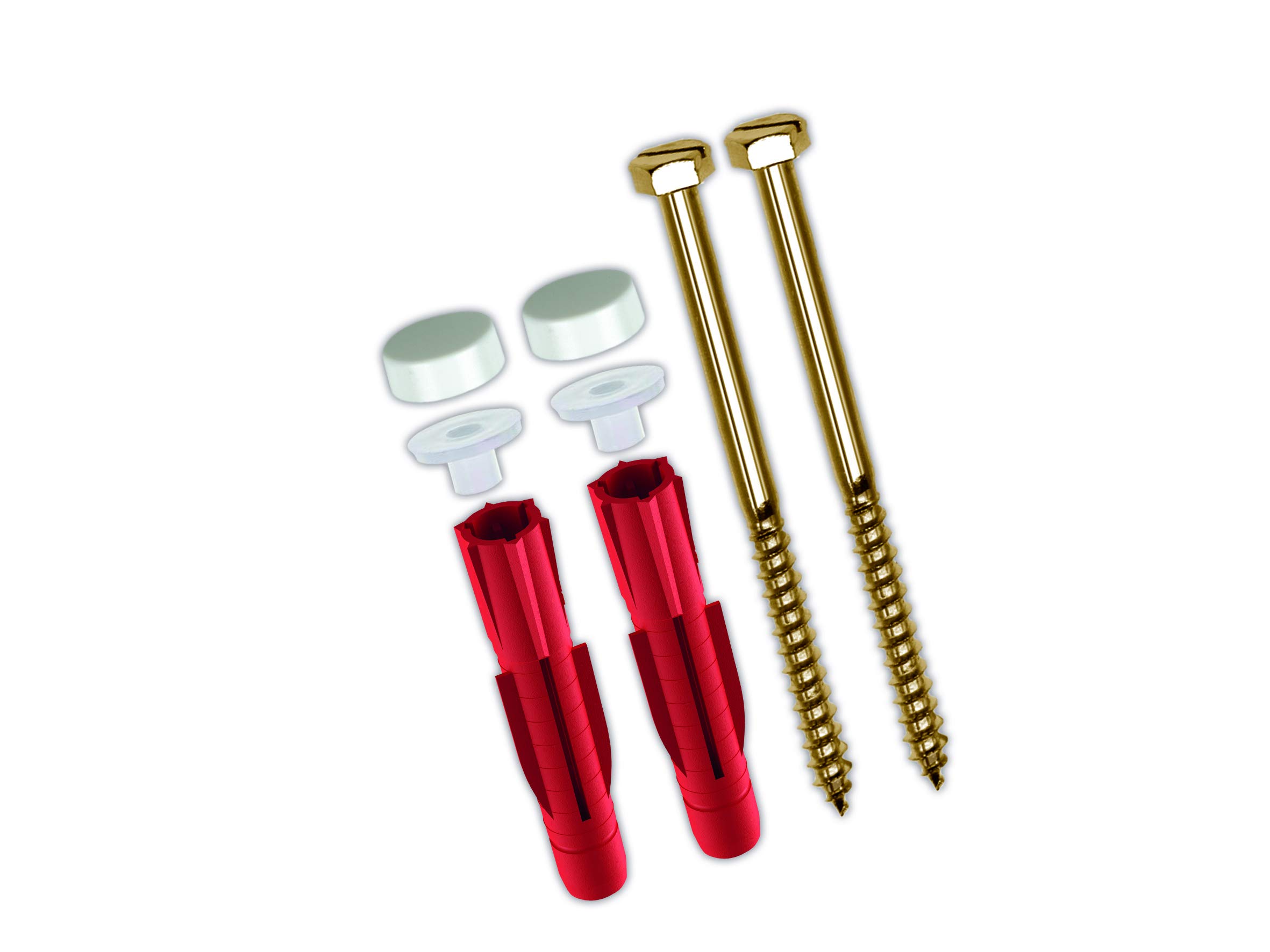 TOX Stand-Alone WC Fastening Toilet Plus, White, 1 Set, 04510152/S