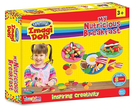 Craftival CID-020 Imagi Doh My Nutritious Breakfast, Multi Color