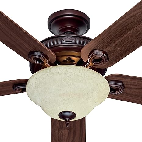 Hunter Hr 21316 52 Ceiling Fan Aged Umber And Fontana W Light