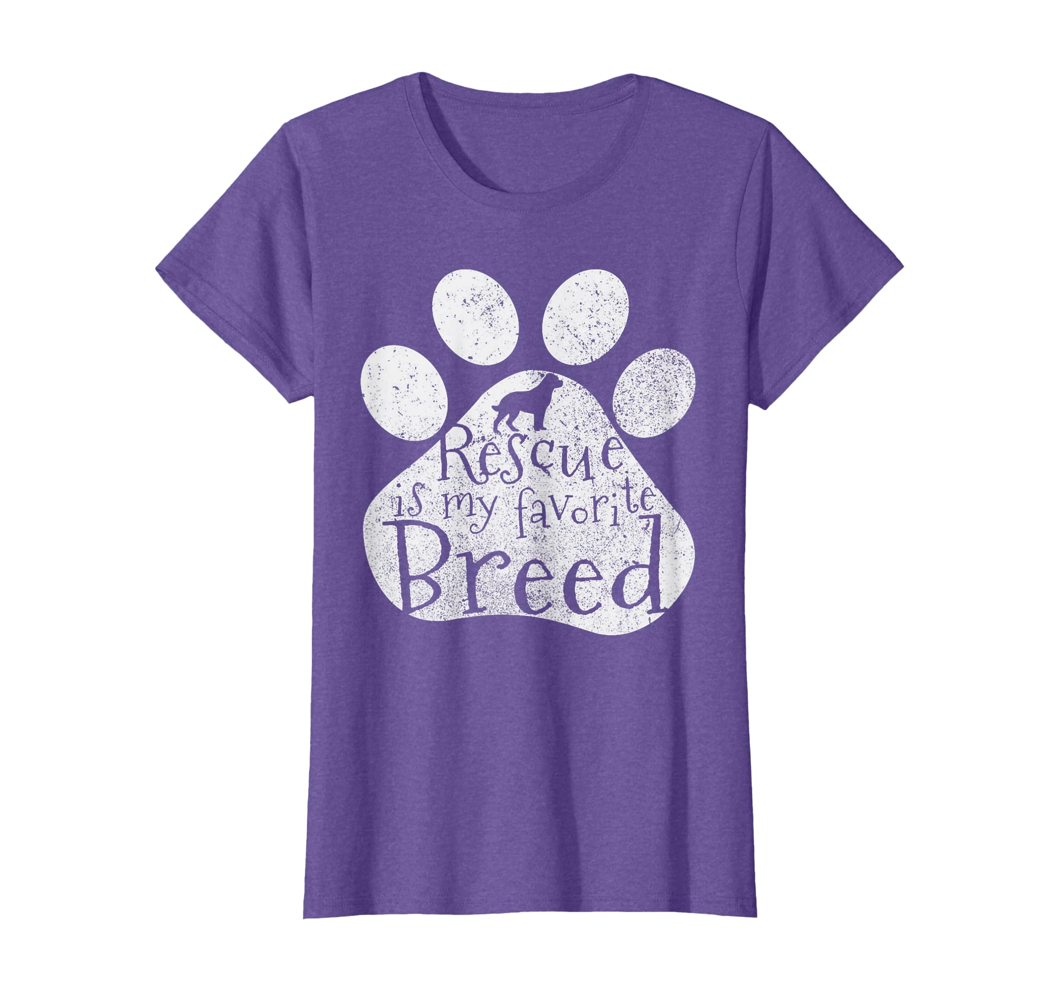 Cute Dog Adoption Rescue - Rescued Is My Favorite Breed T-Shirt