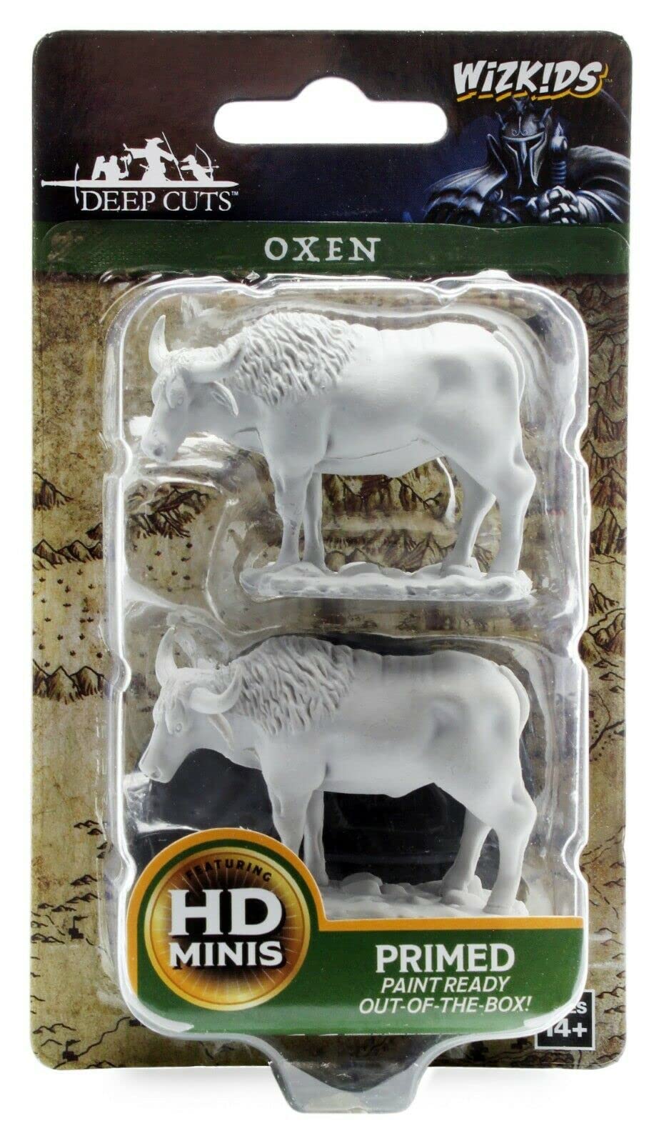 Pathfinder Deep Cuts Unpainted Miniatures - Oxen