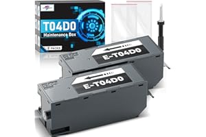 SUBLIMAKER T04D0 Maintenance Box Compatible Replacement for Epson Ecotank ET-7700 ET-7750 ET7700 ET7750 7700 7750 Printers, Compatible Replacement for Epson Ink Maintenance Box T04D0/04d0 (2 Packs)