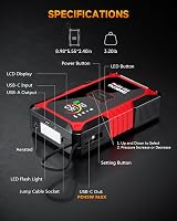 GOOLOO A5 Jump Starter with Air Compressor 4000A 160 PSI Tire Inflator view 5