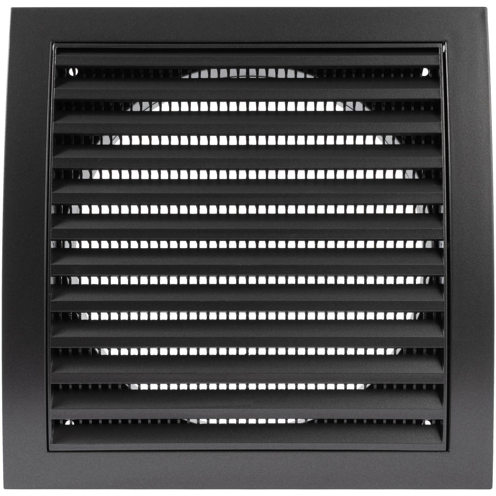 Vent Systems Ø150 mm / 6" Inch - Anthracite Air Vent Plastic Cover - Louvered Outdoor Opening Flap Vent Built - in Pest Guard Screen HVAC for Home Improvement