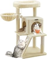 Feandrea Cat Tree Tower Widened Perch Large Cats Beige PCT51MV1 view 1