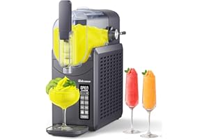 RELEXNOW Slushie Machine, 88 oz Slushy Machine for Home, Professional Frozen Drink Maker with Self-Cleaning, 6 Preset Programs for Margaritas, Frappés, Milk Shake and More