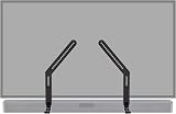 ECHOGEAR Soundbar Wall Mount Bracket Universal Depth Adjustable 6.6" - 20 lb view 1