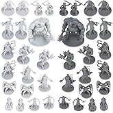 38 Miniatures Fantasy Tabletop RPG Figures for Dungeons and Dragons, Pathfinder Roleplaying Games. 28MM Scaled Miniatures, 10