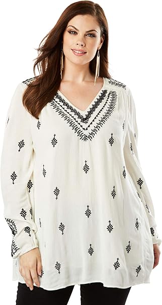 plus size maxi tunic