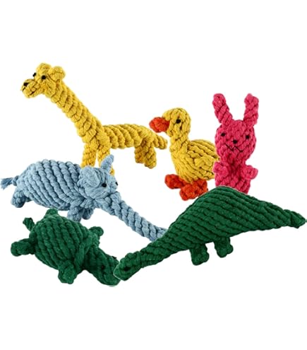 thumbnail image 2 of 6 Pack Rope Balls For Small Dogs - Durable Chew Toys For Puppies & Training 2 of 11