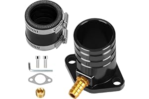 CILOYU Intake Pipe Inlet Manifold Adapter Kit Replacement for Predator 301cc 420cc 459cc GX340 GX390 GX270 11Hp 13Hp Engine VM34 Carburetor Mini Bike Go Kart Lawnmower Powersports Parts Black
