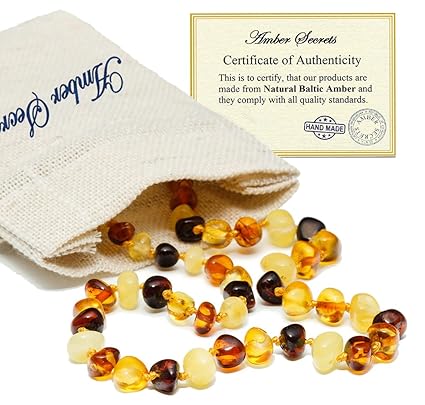 amazon amber teething necklace