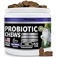 HEYISME Cat Probiotic, Chews for Gut and Immune Health, Cats Probiotic Supplement for Cat Digestive Support, Healthy Digestion, Cat Constipation and Diarrhea Relief (120 Pills, Salmon)