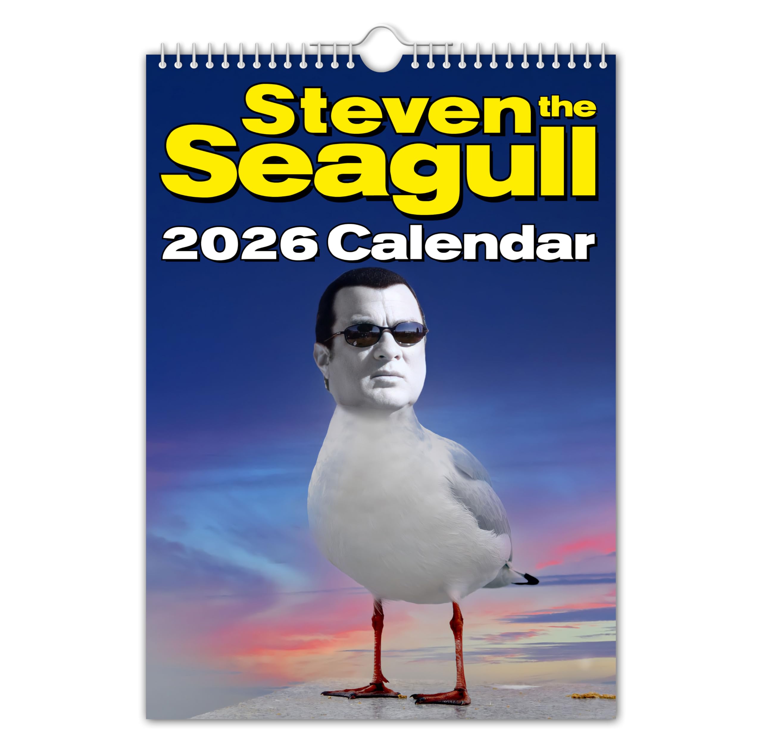 The Calendar King // Steven the Seagull - 2026 Wall Calendar (Full Colour, A3 Size)