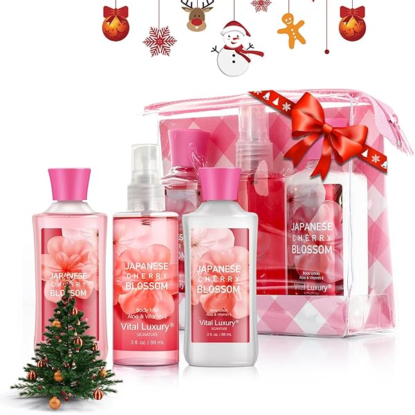 Amazon.com : Bath & Body Works Japanese Cherry Blossom 4 Piece