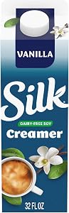 Silk Soy Creamer, Vanilla, Smooth, Lusciously Creamy Dairy Free and Gluten Free Creamer From the No. 1 Brand of Plant Based C