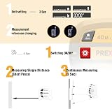 Prexiso PLT40LI 40 m Laser Rangefinder 5 m Tape 2-in-1 Backlit LCD view 5