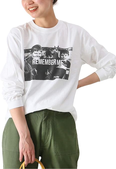 Amazon フレデリック 追加 Frederick フレデリック Remember Photoロングtシャツ フリー ホワイト Tシャツ カットソー 通販