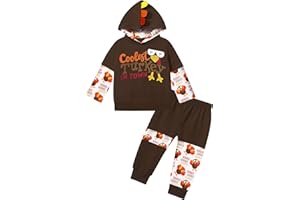 MIGU Toddler Boy Clothes Dinosaur Clothes For Boys Hoodie Sweatsuit + Dinosaur Pants 2PCS Boys Outfits Set
