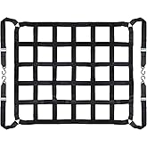 Cargo Net for Pickup Truck Bed, Heavy Duty Cargo Nets Netting 1000 lbs Capacity, Adjustable Cam Buckles & S-Hooks, Thick Herringbone Nylon, for SUV Car Trailers and Trucks (50" x 42")