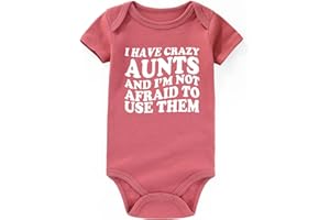 BESDEAR I Have Crazy Aunts Best Auntie baby clothes boy girl Aunties Bestie Baby Clothes Girl Baby Bodysuits Gifts