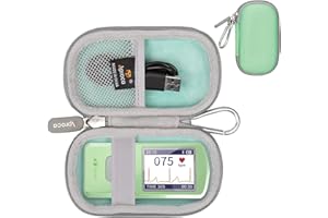 Aproca Green Hard Travel Carrying Storage Case, for EMAY Portable ECG Monitor Wireless EKG Monitoring Devices