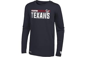 New Era NFL Men's Grids Dri-Tek Cool Heathered Grey Long Sleeve T-Shirt, Adult Football Tagless T-Shirt