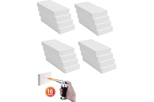 JN YANYULOU Fire Bricks for Wood Stove 9"x4.5"x1.25", 16 Pack Fire Pit Bricks for Forge Insulating Fire Brick for Forge, Thin FireBrick Pit Pizza Oven 2800F Refractory Bricks Fireplace Insulation White Block