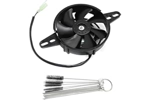Saihisday Electric Radiator Cooling Fan Mounting Kit, 12 V Oil Cooler for 150cc 200cc 250cc ATVs Quads Karts Dirt Bikes Motor