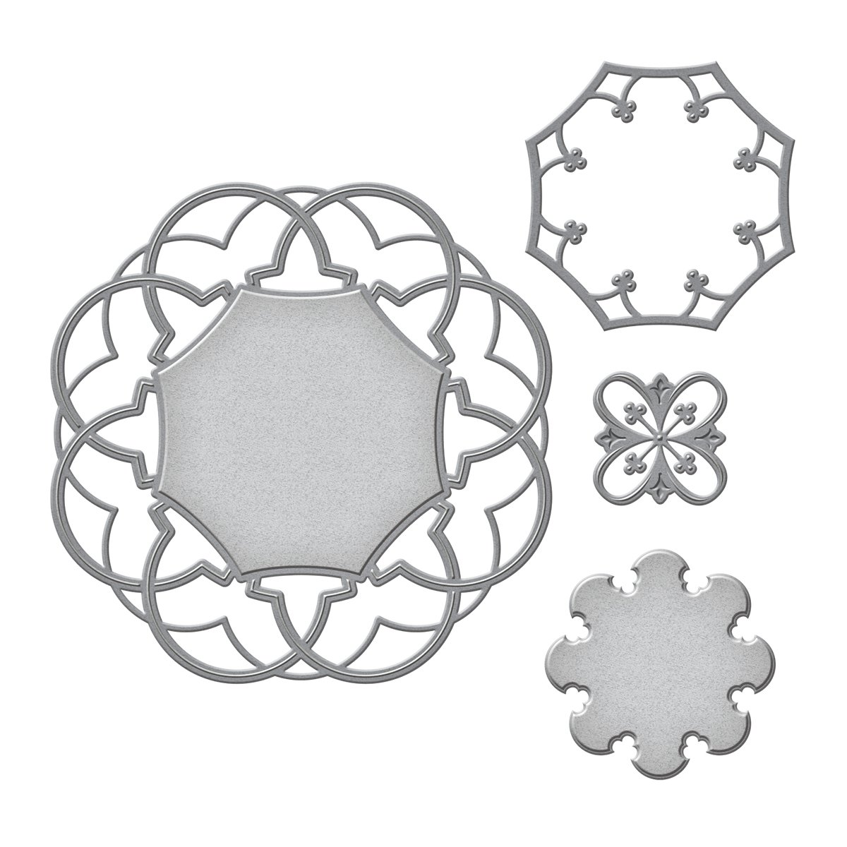 Spellbinders "Nestabilities" Label 46 Decorative Accent Die, Metal, Brown