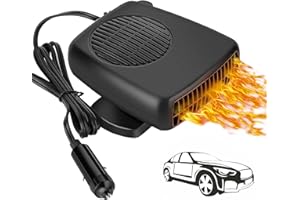 SHOWVIGOR Car Heater, 150W 12V Portable Car Heater and Defroster, Car Heater that Plugs Into Cigarette Lighter, Heater for Car Plug in Cigarette Lighter