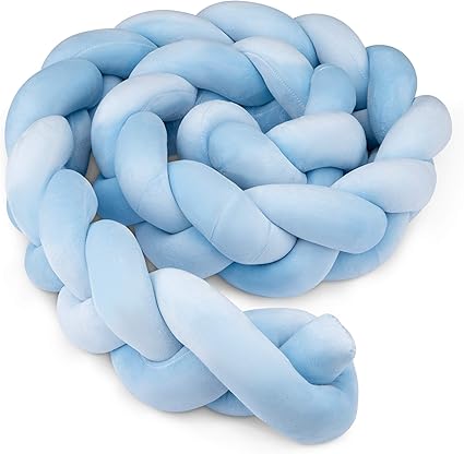 Navaris Tour De Lit Bebe Tresse De Lit 2m Bleu Coussin Serpent Protection Contour De Lit Securite Bebe Chambre Berceau Canape Amazon Fr Bebes Puericulture