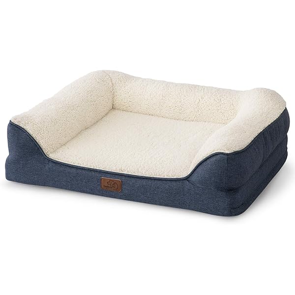 MOCONWest Paw Heyday Dog Bed For Pets Microsuede, Durable, EasytoClean Animal Bed For Large