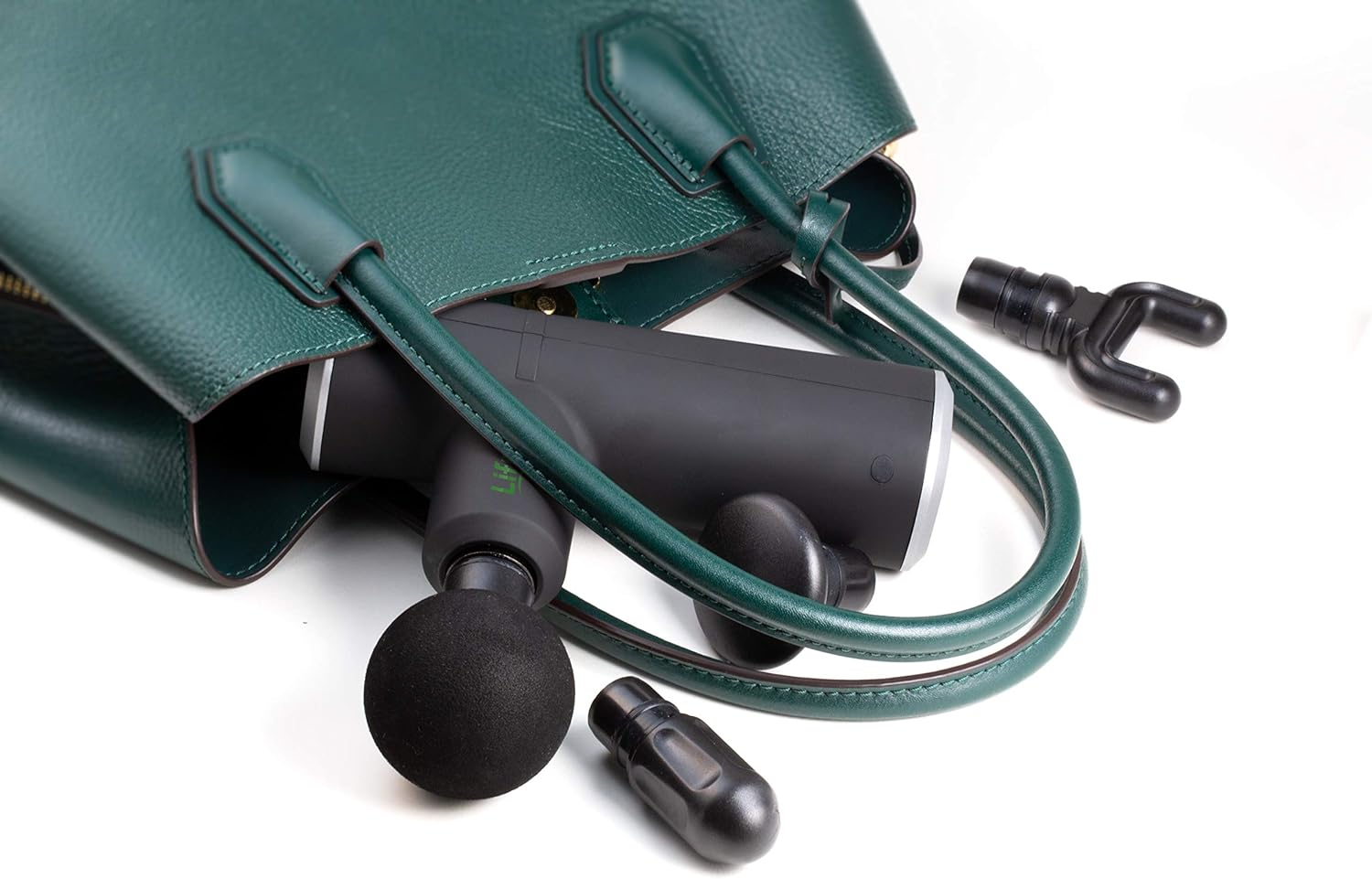 Lifenaxx Wireless Massage Gun Portable Mini Massage Gun Deep Tissue Percussion Muscle Massager for Pain Relief Quiet with 4 Massage Heads for Gym Office Home Post-Workout Recovery LX-025 - Image 4