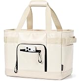 TOPEAST Beach Bag Waterproof Beach Tote Travel with Wet Pocket &amp; 11 Organized Compartments Large Pool Bag with MOLLE Webbing